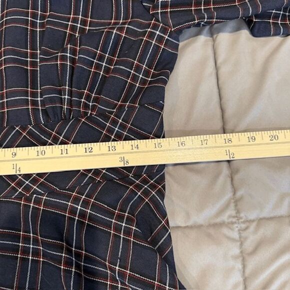 Hell Bunny Peeble 50's Dress Tartan Blue Circle Skirt 3/4 sleeve Size Medium - Picture 12 of 14